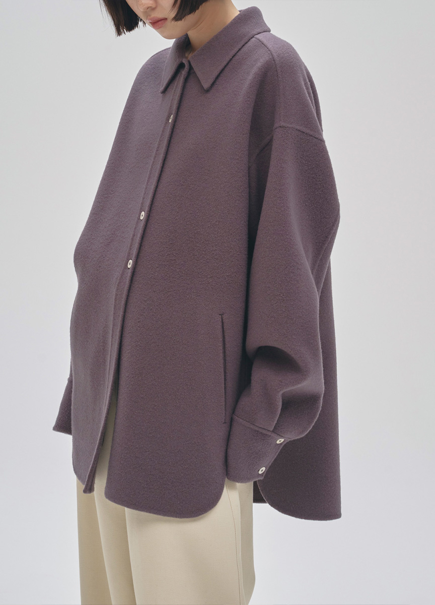 毛料襯衫型外套